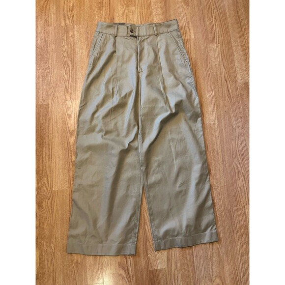 NWT Banana Republic Camel High Rise Pleated Wide Leg Pants Size 10 - Picture 1 of 9